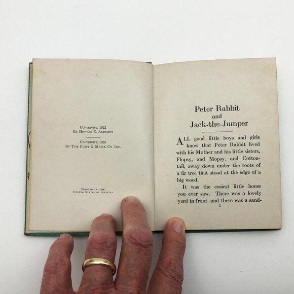 Peter Rabbit and Jack The Jumper Linda Stevens Almond 1935 HB Wee Books - Picture 8 of 10